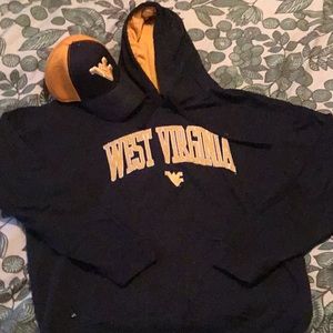 WVU Hoodie & Hat Combo